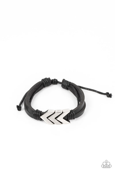 Arrow Pharaoh - Black Paparazzi Bracelet