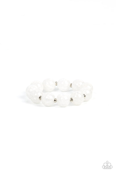 Arctic Affluence - White Paparazzi Bracelet