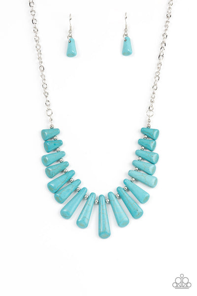 Mojave Empress - Blue Paparazzi Necklace