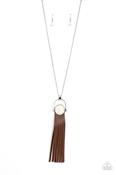 Winslow Wanderer - White Paparazzi Necklace