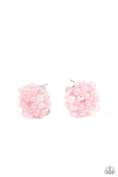 Bunches of Bubbly - Pink Paparazzi Earrings