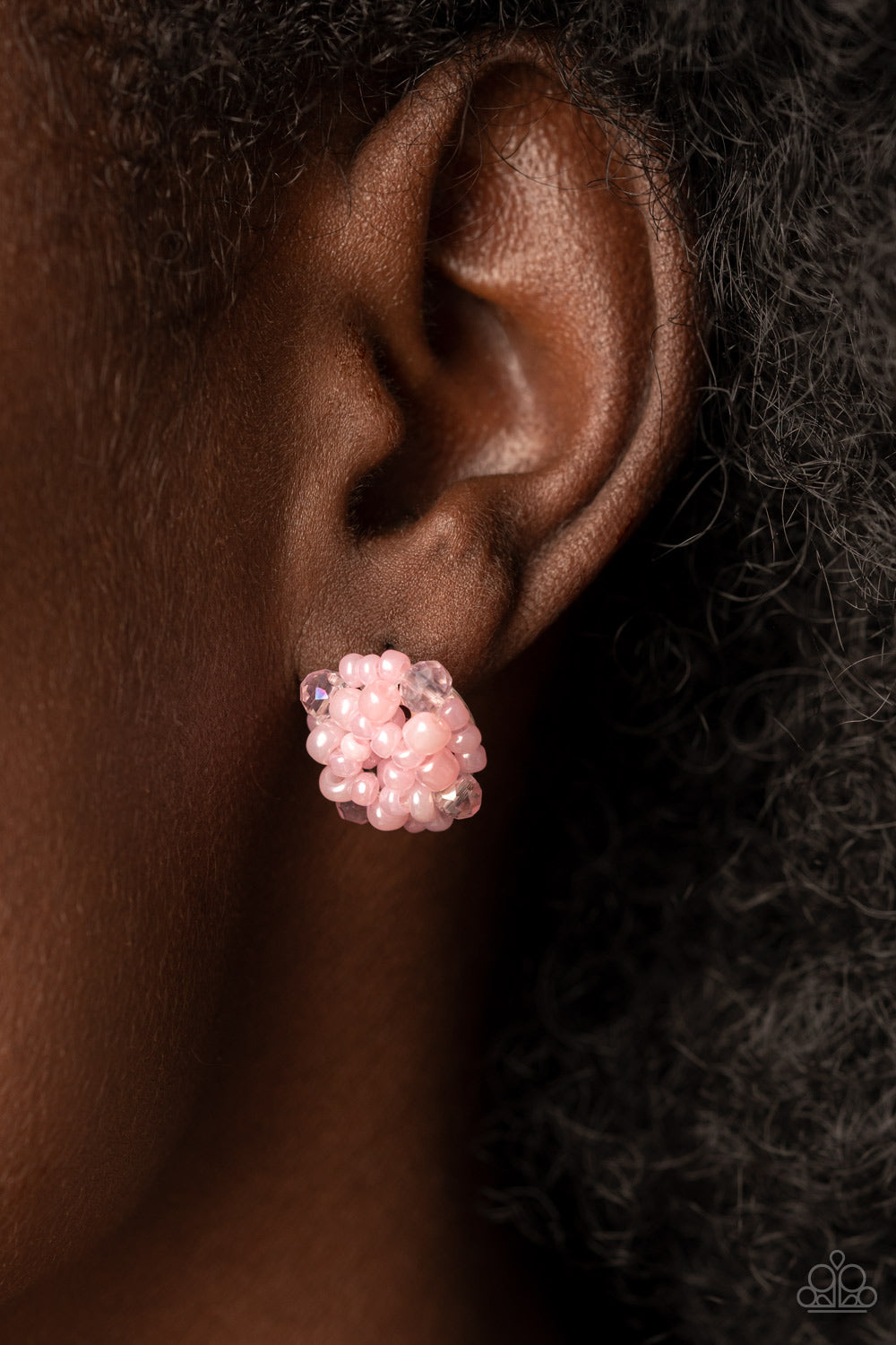 Bunches of Bubbly - Pink Paparazzi Earrings