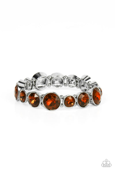 Twinkling Tease - Brown Paparazzi Bracelet