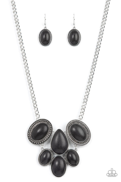 All-Natural Nostalgia - Black Paparazzi Necklace