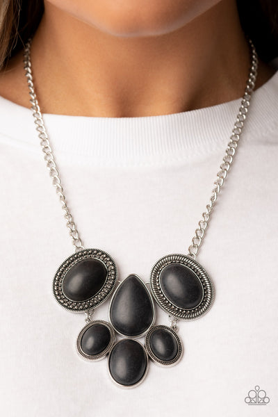 All-Natural Nostalgia - Black Paparazzi Necklace