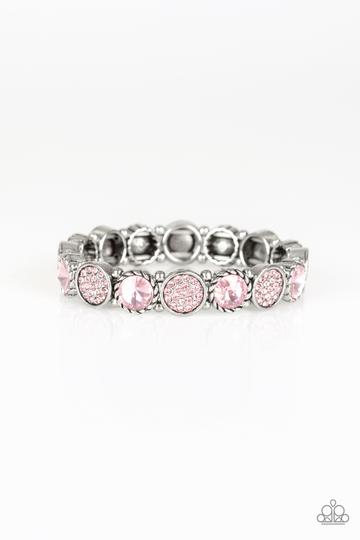 Take A Moment To Reflect - Pink Paparazzi Bracelet