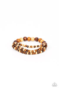 Oceania Oasis - Brown Paparazzi Bracelet