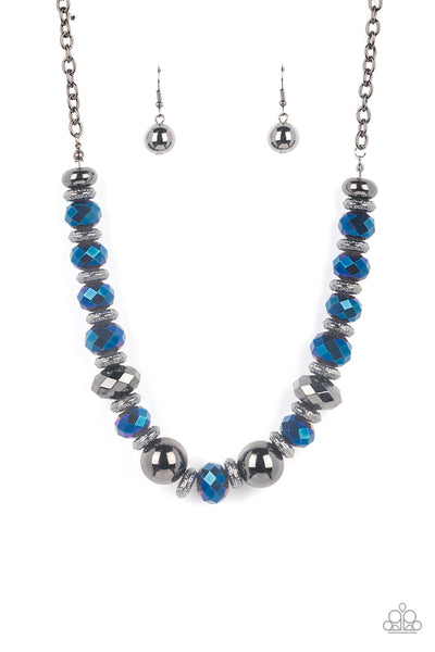 Interstellar Influencer - Blue Paparazzi Necklace