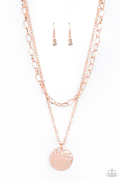 Highlight of My Life - Copper Paparazzi Necklace