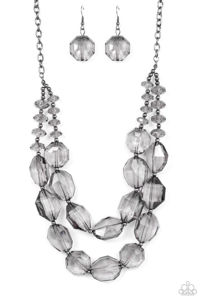 Icy Illumination - Black Paparazzi Necklace