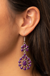 Posh Palooza - Purple Paparazzi Earrings