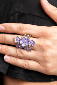 Boastful Blooms - Purple Paparazzi Ring