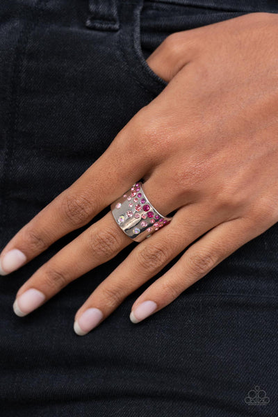 Sizzling Sultry - Pink Paparazzi Ring