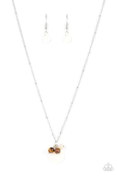 Cherokee Canyon - White Paparzzi Necklace