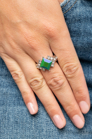 Mind-Blowing Brilliance - Green Paparazzi Ring