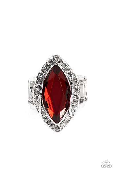 Let Me Take a REIGN Check - Red Paparazzi Ring