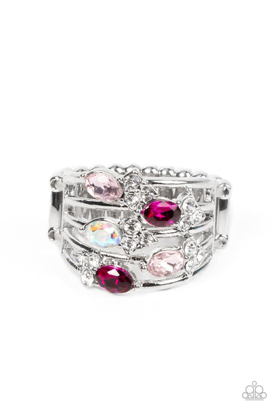 Ethereal Escapade - Pink Paparazzi Ring