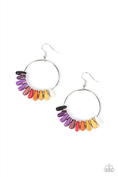 Earthy Ensemble - Multi Paparazzi Earrings