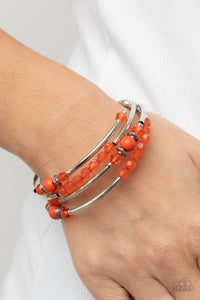 Whimsically Whirly - Orange Paparazzi Bracelet
