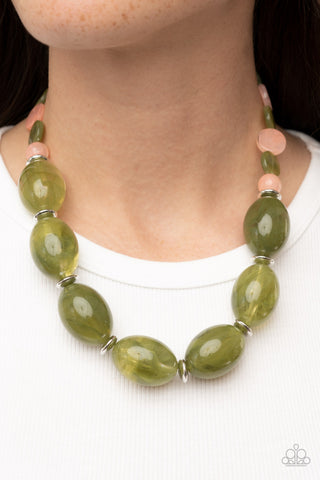 Belle of the Beach Green Paparazzi Necklace