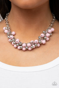 Party Procession - Pink Paparazzi Necklace