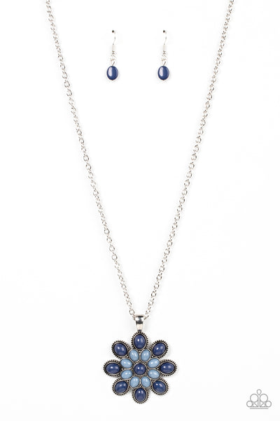 In the MEADOW of Nowhere - Blue Paparazzi Necklace