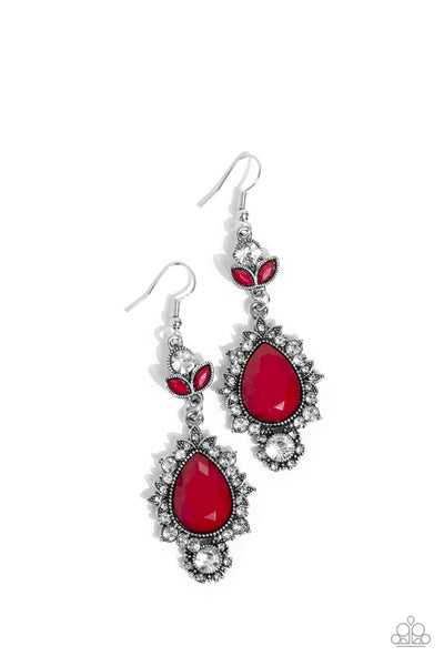 SELFIE-Esteem - Red Paparazzi Earrings