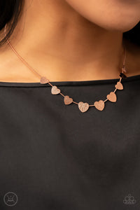 Dainty Desire - Copper Paparazzi Choker Necklace