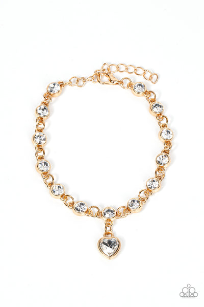 Truly Lovely - Gold Paparazzi Bracelet