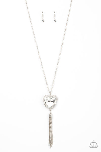 Finding My Forever - White Paparazzi Necklace