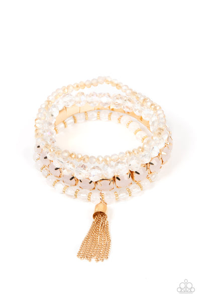 Day Trip Trinket - Gold Paparazzi Bracelet