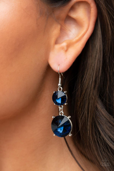 Sizzling Showcase - Blue Paparazzi Earrings