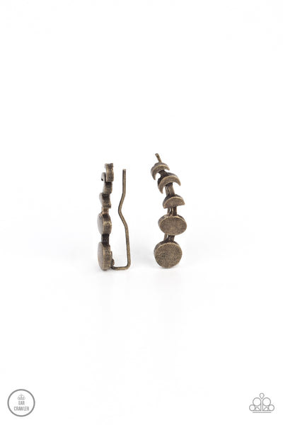 Its Just a Phase - Brass Paparazzi Earrings/Crawlers