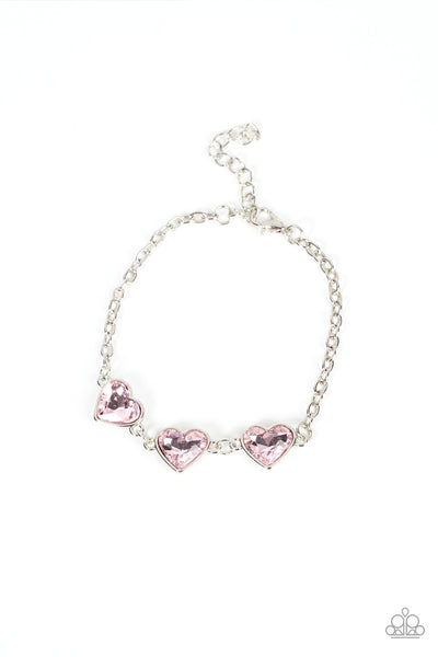 Little Heartbreaker - Pink Paparazzi Bracelet