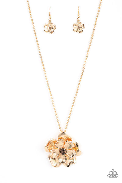 Homegrown Glamour - Gold Paparazzi Necklace