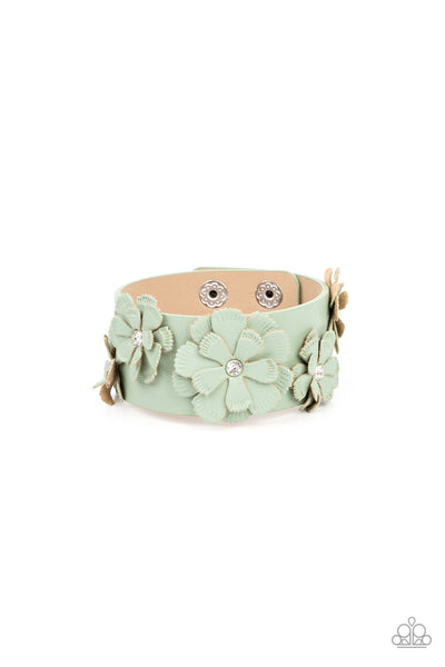 What Do You Pro-POSIES - Green Paparazzi Bracelet