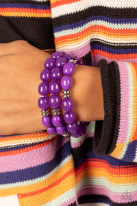 Coastal Coastin - Purple Paparazzi Bracelet