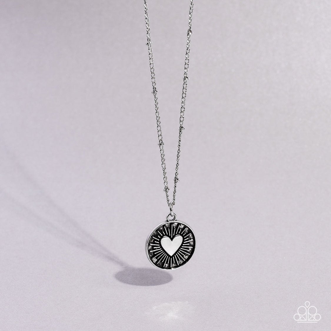 Lovestruck Shimmer - Silver Paparazzi Necklace