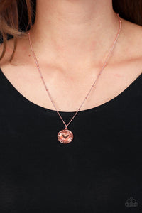 Lovestruck Shimmer - Copper Necklace Paparazzi
