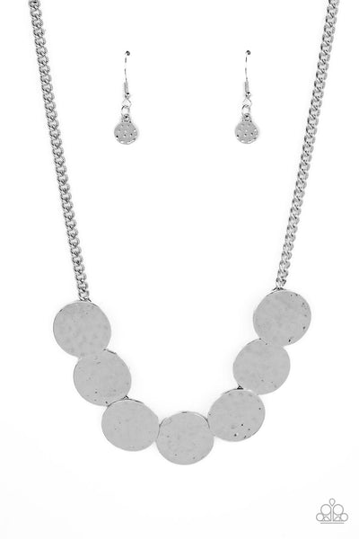 Flip a Coin - Silver Paparazzi Necklace