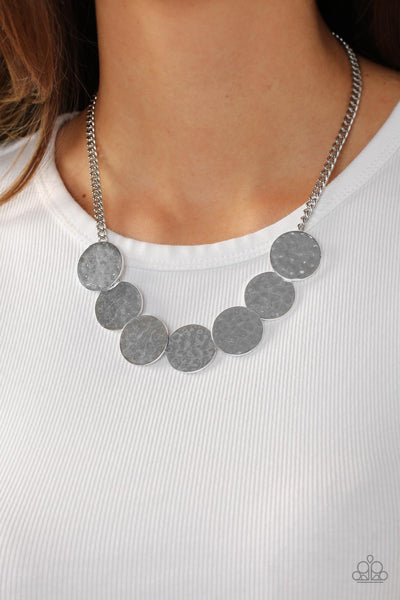 Flip a Coin - Silver Paparazzi Necklace