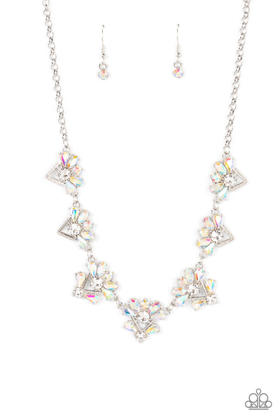 Extragalactic Extravagance - Multi Paparazzi Iridescent Necklace