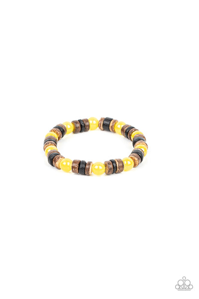 Durango Drifter - Yellow Paparazzi Bracelet