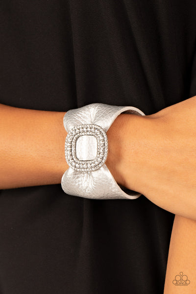 Lights, SELFIE, Action! - Silver Paparazzi Bracelet