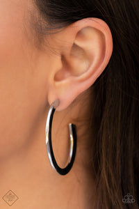Learning Curve - Silver Paparazzi Hoop Earrings