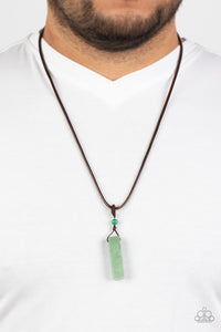 Comes Back ZEN-fold - Green Paparazzi Necklace