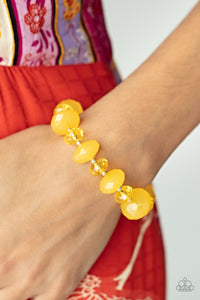 Keep GLOWING Forward - Yellow Bracelet Paparazzi