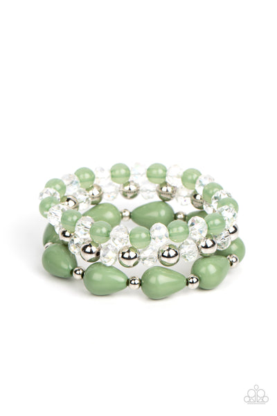 Beachside Brunch - Green Paparazzi Bracelet