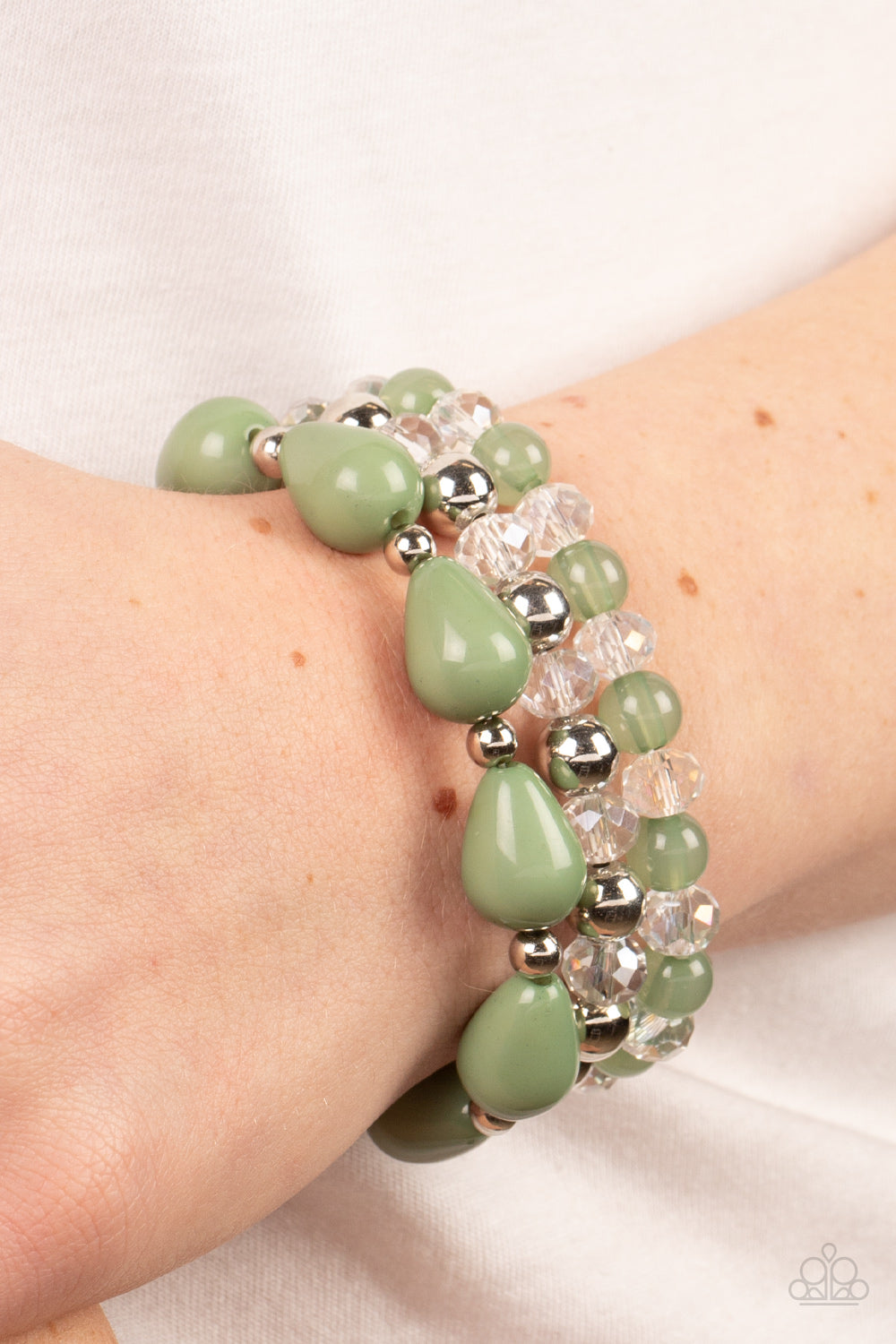 Beachside Brunch - Green Paparazzi Bracelet