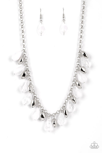 Summertime Tryst - White Paparazzi Necklace